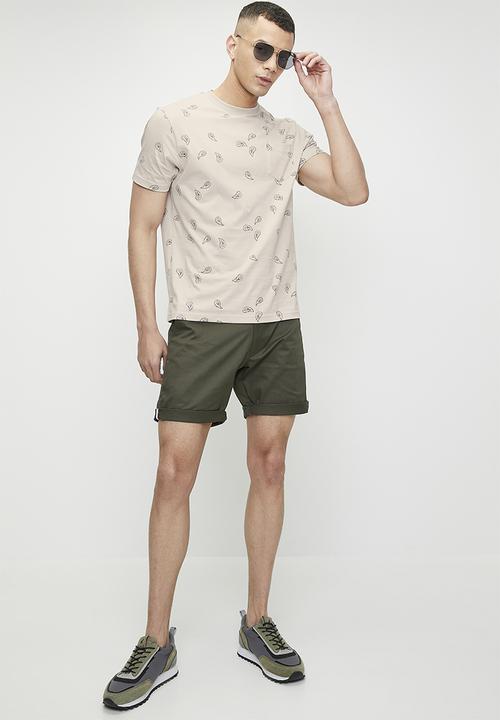 Ben Sherman - Paisley Pkt Tee - Plaster