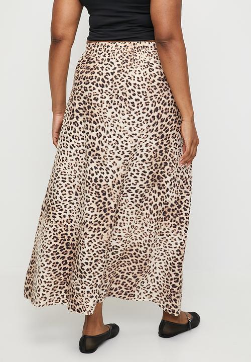 Cotton On - Plus Haven Maxi A-Line Skirt - Leopard