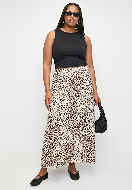 Cotton On - Plus Haven Maxi A-Line Skirt - Leopard