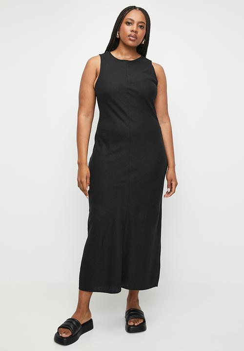 chinese dress ladies New York Black & White Maxi Dress