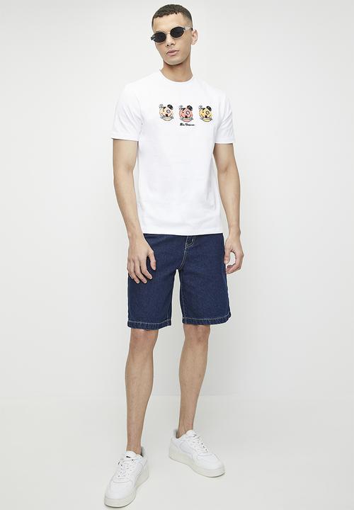 Ben Sherman - Happy Bears Tee Textured face - White
