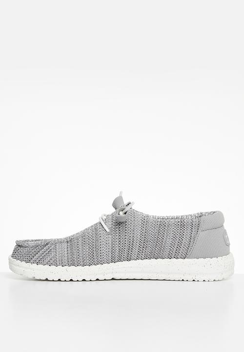 Hey Dude - Wendy Stretch Mesh Slip-On - Light Grey