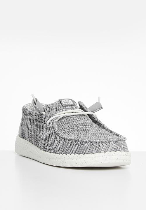 Hey Dude - Wendy Stretch Mesh Slip-On - Light Grey