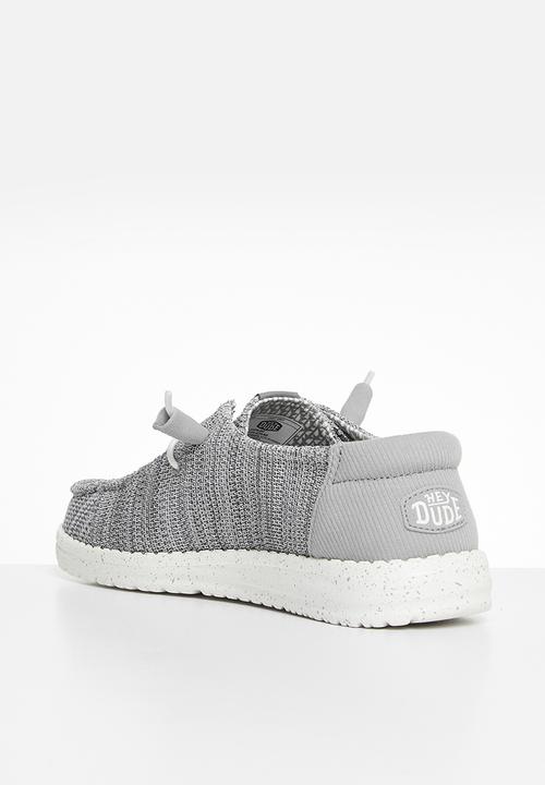 Hey Dude - Wendy Stretch Mesh Slip-On - Light Grey