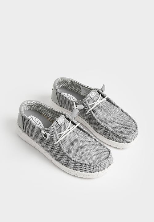 Hey Dude - Wendy Stretch Mesh Slip-On - Light Grey