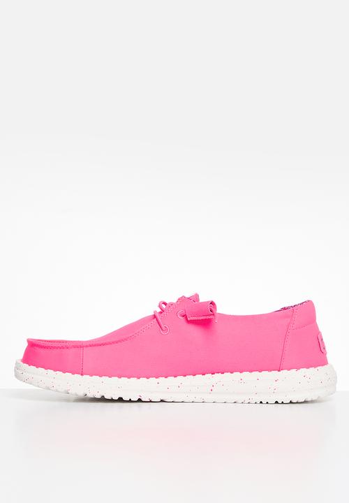Hey Dude - Wendy Stretch Canvas Slip-On - Neon Pink
