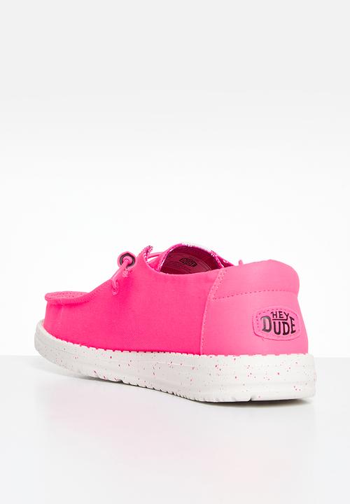 Hey Dude - Wendy Stretch Canvas Slip-On - Neon Pink