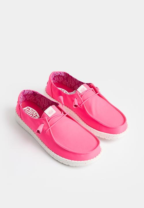 Hey Dude - Wendy Stretch Canvas Slip-On - Neon Pink
