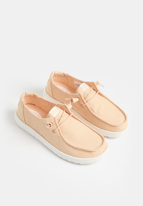 Hey Dude - Wendy Stretch Canvas Slip-On - Peach