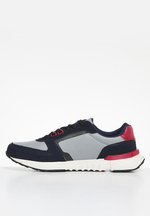 Le Coq Sportif - Riviera m - vaporous grey/dress blue/red
