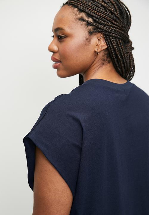 edit -  V-Neck Tee Plus - Navy