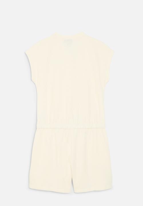 POLO - Girls gina textured ss jumpsuit - off white