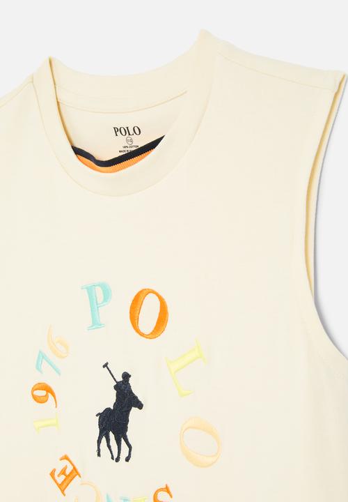 POLO - Girls isla sl dress - stone
