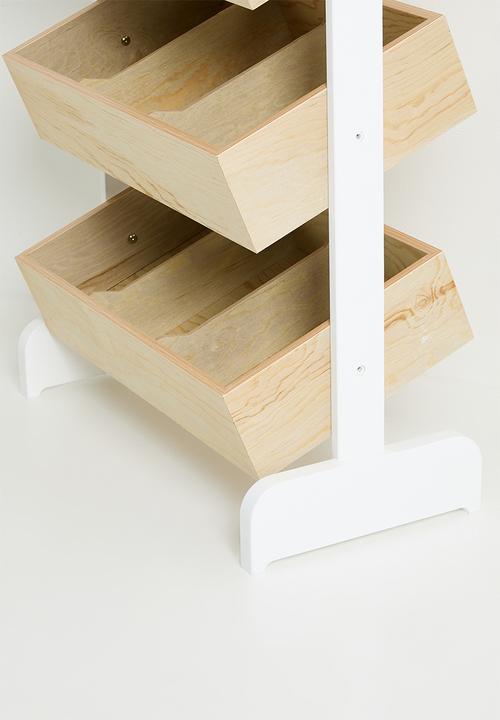 Sixth Floor - Riya toy box - natural & white