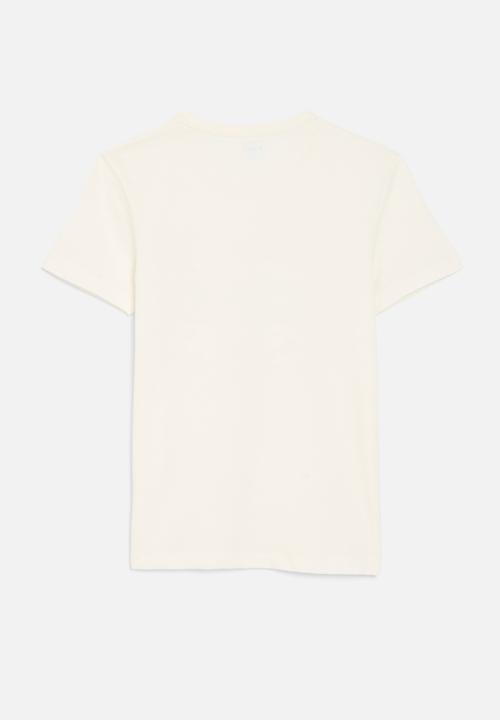 POLO - Girls britney printed ss tee - off white