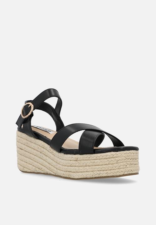 Madison® - Libby espadrille wedge - black