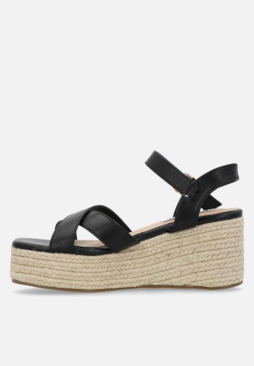 Madison® - Libby espadrille wedge - black