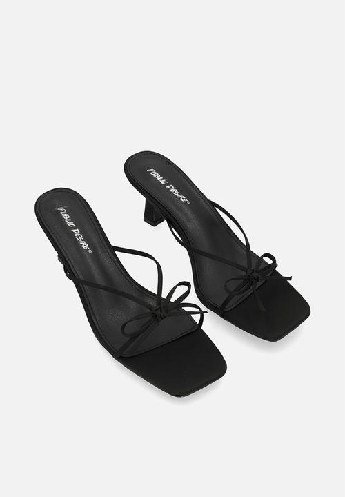 Public Desire - Cindy mule heel - black
