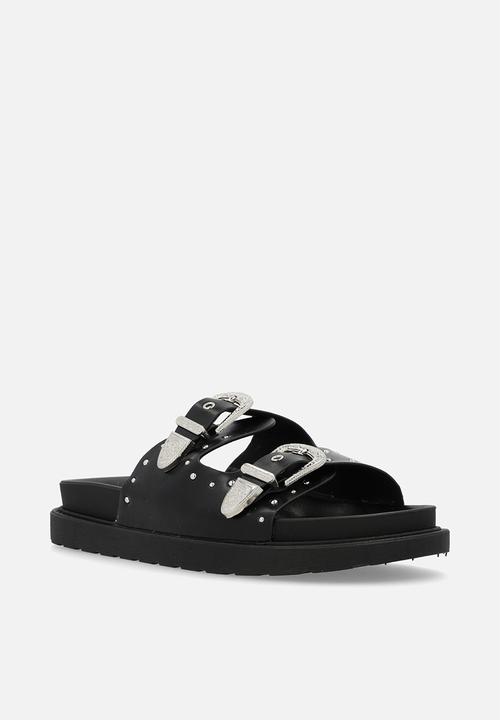Oxford Street - Double Buckle Slide - Black