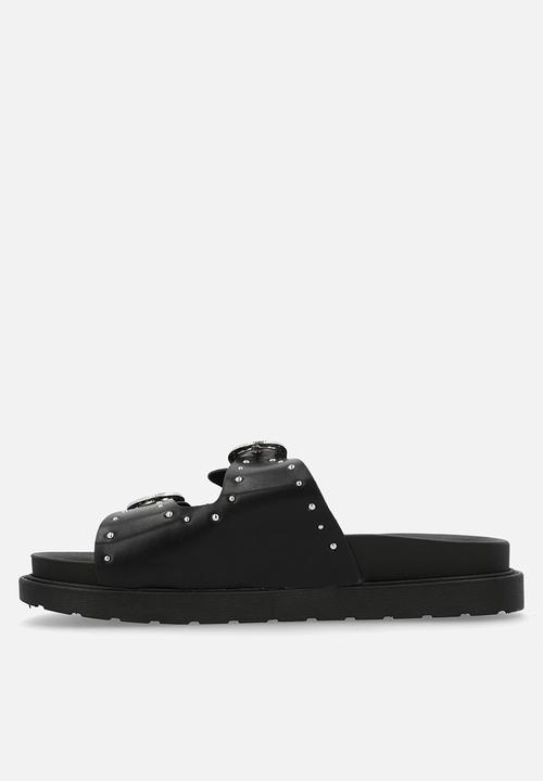 Oxford Street - Double Buckle Slide - Black