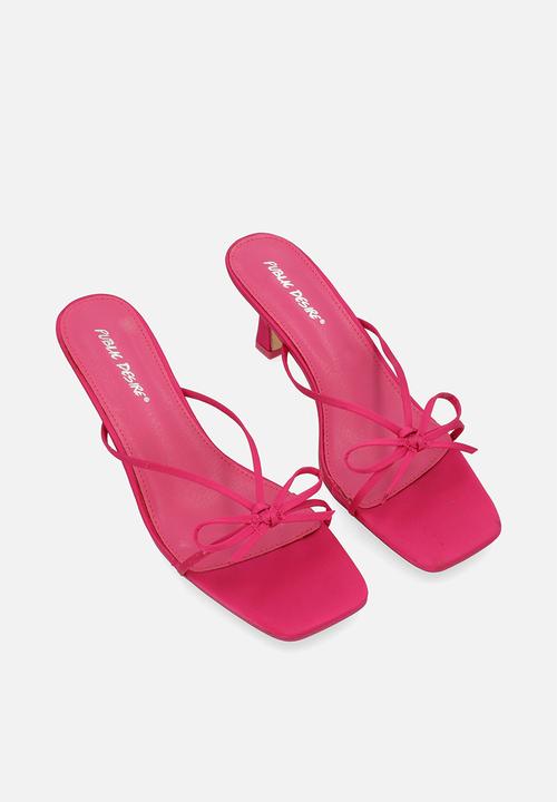 Public Desire - Cindy mule heel - hot pink