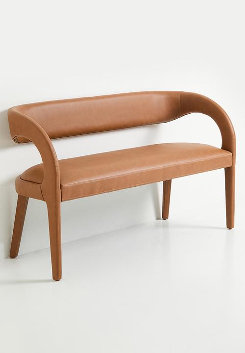Sixth Floor - Lira PU fully upholstered chair-tan