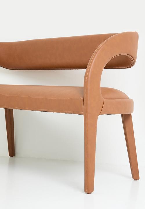 Sixth Floor - Lira PU fully upholstered chair-tan