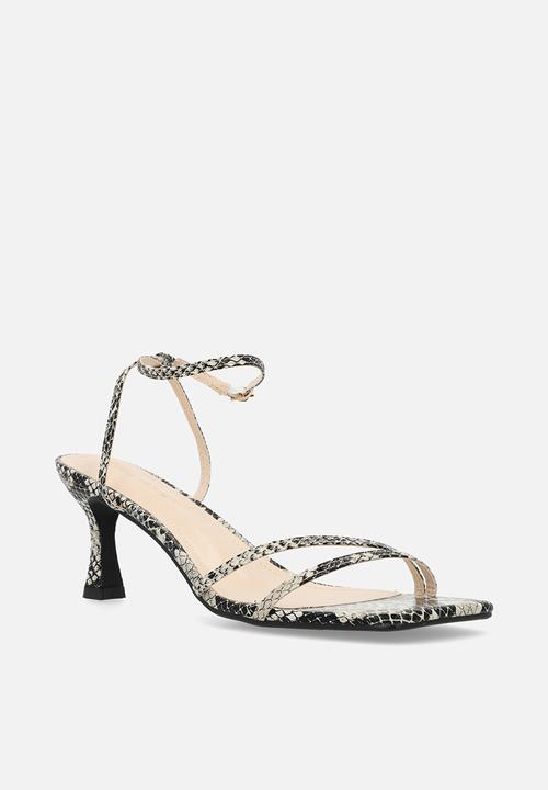 Public Desire - Kendra midi heel - snakeskin