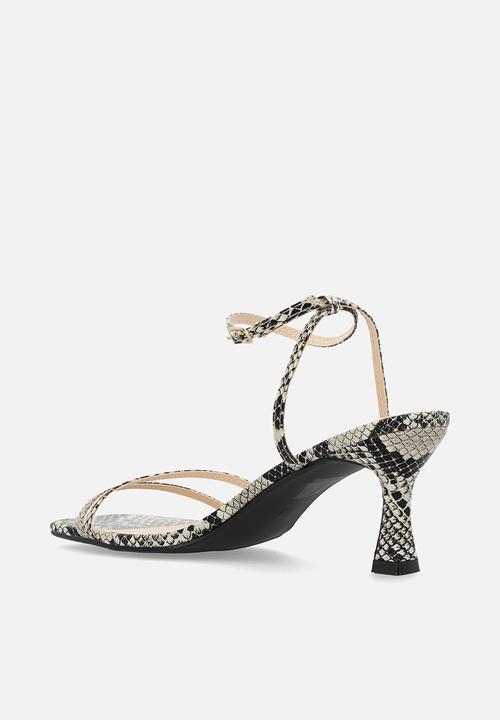 Public Desire - Kendra midi heel - snakeskin