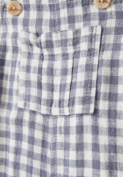Cotton On - Eddy shortall - steel/gingham