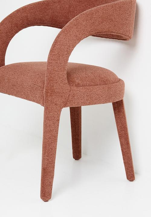 Sixth Floor - Elle woven fully upholstered chair-rust