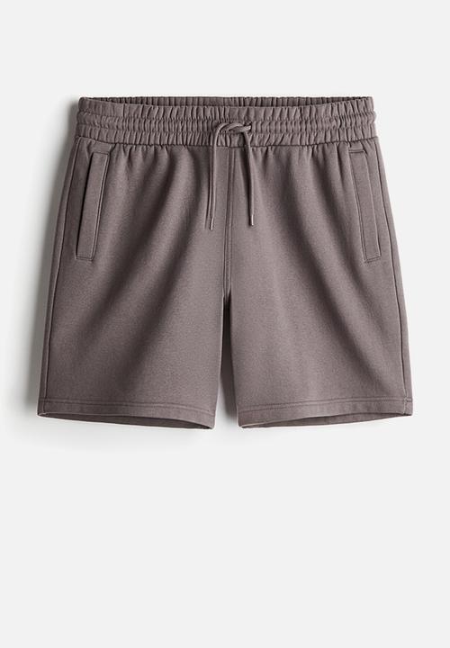 H&M - Regular fit sweatshorts - dark greige 