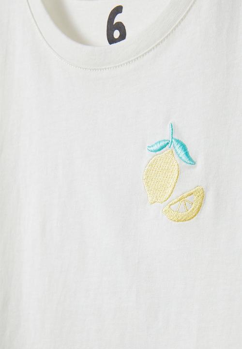 Cotton On - Poppy short sleeve print tee - vanilla/lemons