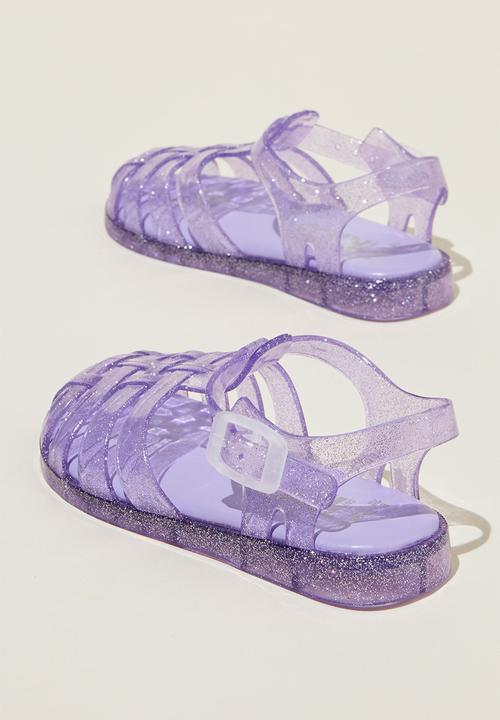 Cotton On - Elsie jelly sandal - lilac drop glitter