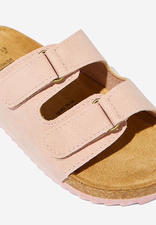 Cotton On - Frankie double strap slide - blush pink
