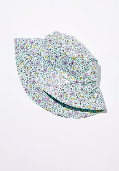 Cotton On - Swim bucket hat - barber blue/ditsy