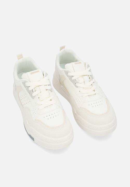 Pop Candy - Lace up sneakers-white
