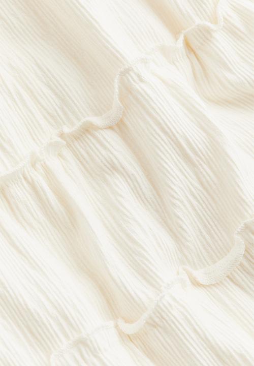 H&M - Frill-trimmed bodycon dress - cream
