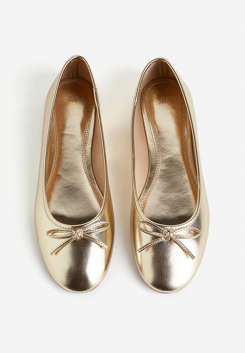 H&M - Ballet pumps - gold