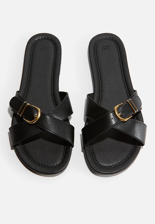 H&M - Buckle-detail sandals - black