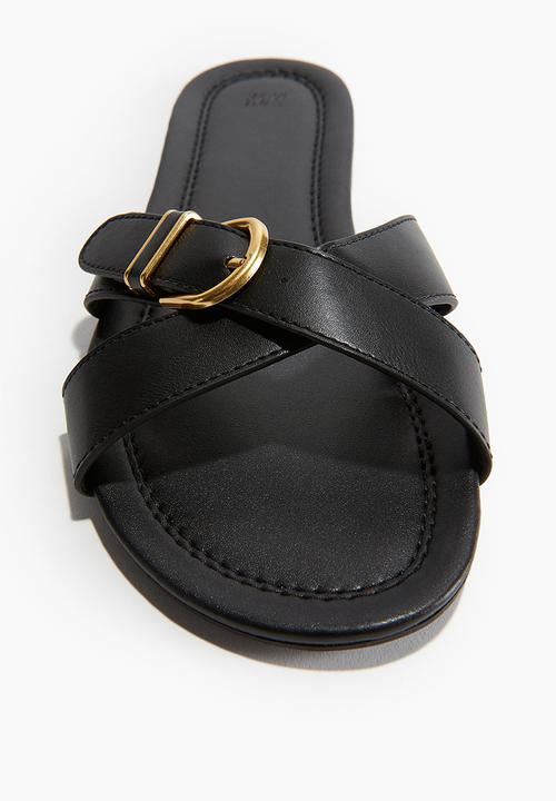 H&M - Buckle-detail sandals - black