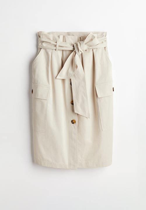 H&M - Utility skirt - beige