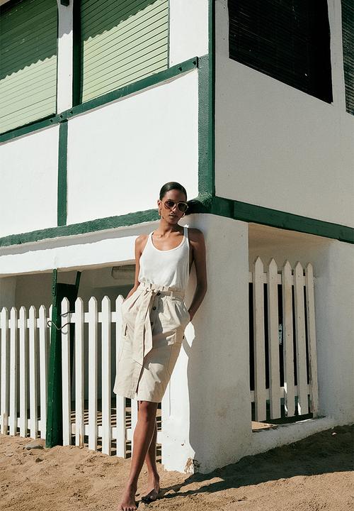 H&M - Utility skirt - beige