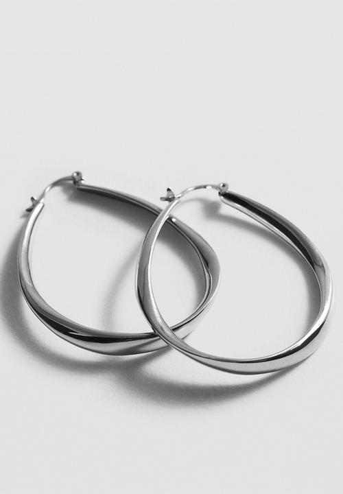 MANGO - Earrings jimema - silver