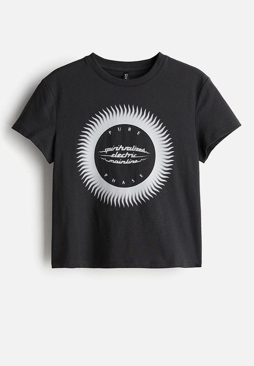 H&M - Printed T-shirt - black spiritualized