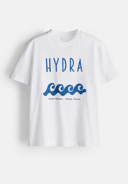H&M - Print-motif T-shirt - white,multi