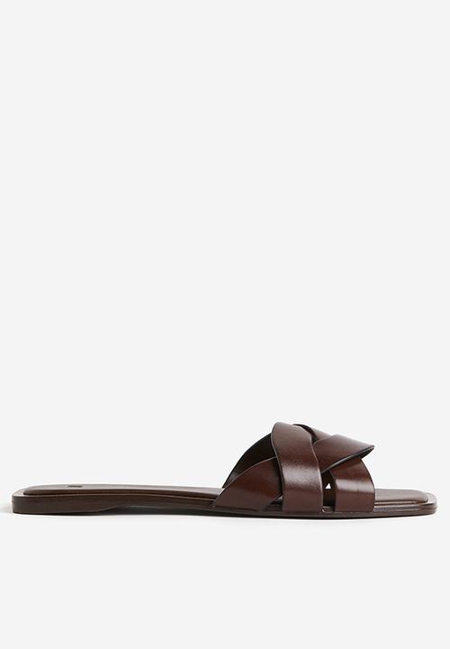 H&M - Braided sandals - dark brown 