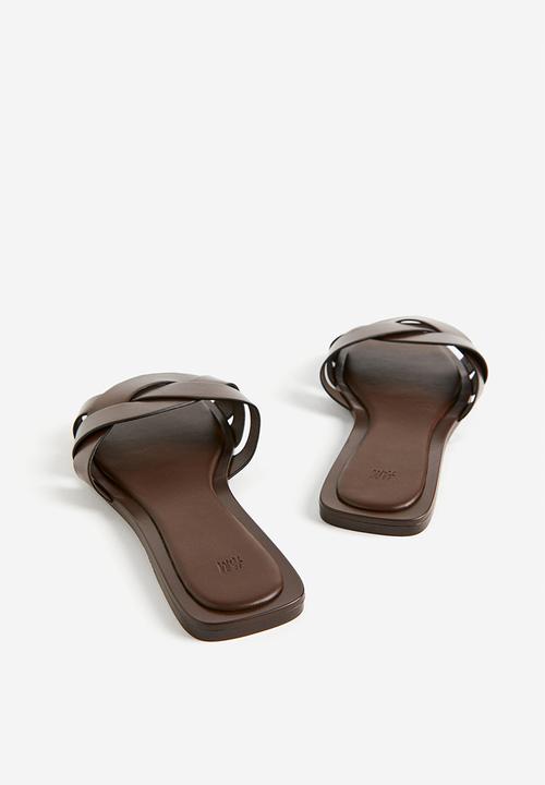 H&M - Braided sandals - dark brown 