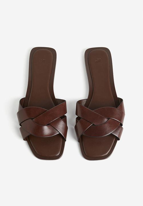 H&M - Braided sandals - dark brown 