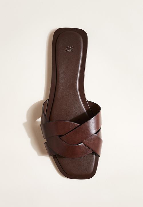 H&M - Braided sandals - dark brown 